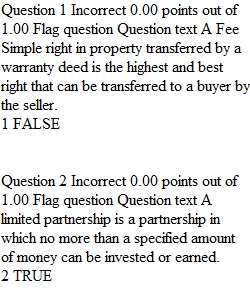 Chapter 3 Self Assessment Quiz